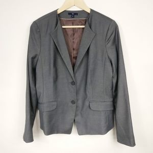 Gap Womens Gray Career Blazer Size 12